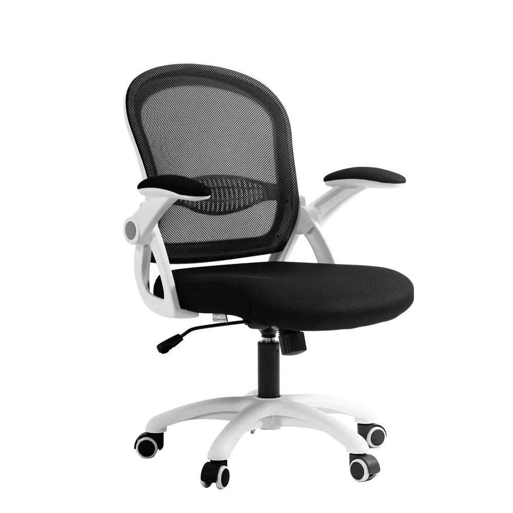 Adjustable Mesh Office Chair with Flip-Up Armrests - Artiss
