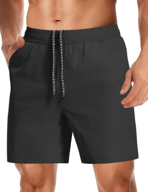 Aolesy Mens Athletic Shorts 7?? Quick Dry Gym Running Shorts with Zipper Pockets Lightweight Workout Shorts