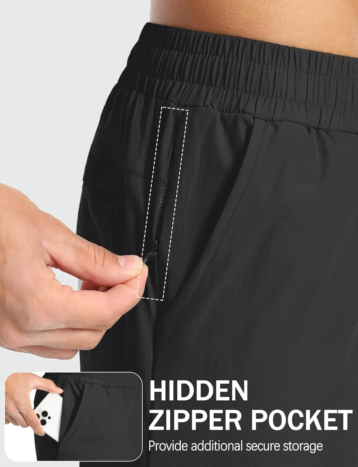 Aolesy Mens Athletic Shorts 7?? Quick Dry Gym Running Shorts with Zipper Pockets Lightweight Workout Shorts