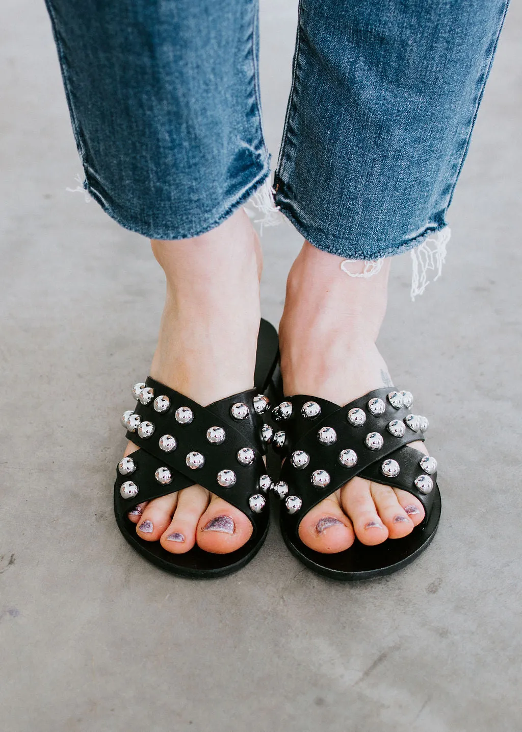 Cross Roads Stud Sandals