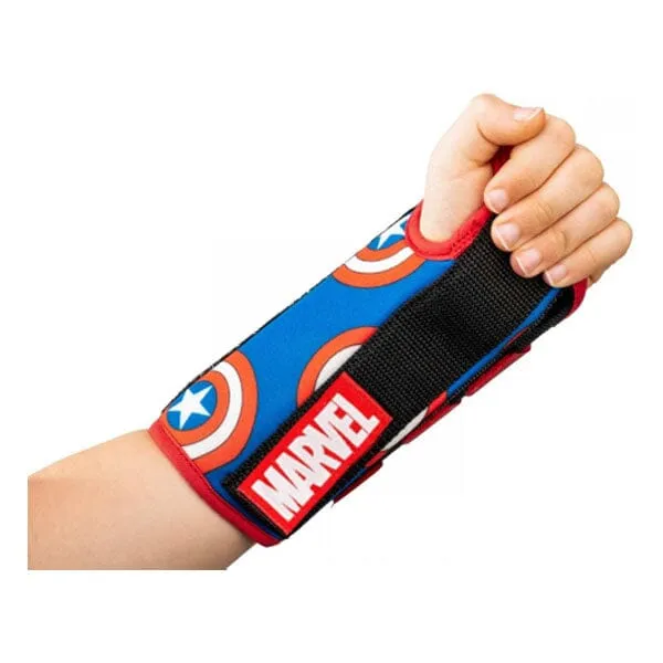 DJO Advantage Comfort Wrist Brace, Youth, Left, Marvel Captain America Print