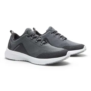 FILA Lightweight Men's Knit Athletic Shoes Grey Verso