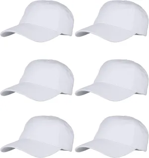 Gelante Cotton Twill Washed Unstructure Baseball Cap - Adjustable Blank Hat for Men Women - Wholesale Bulk Lot of 6 Pack