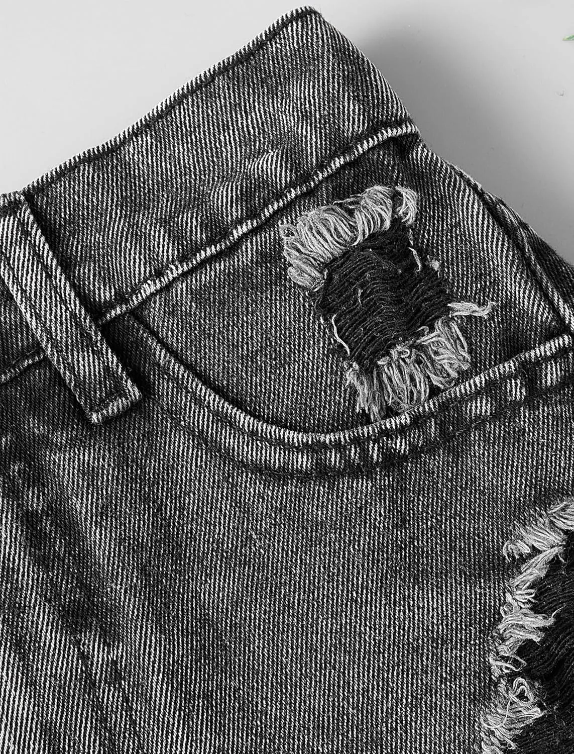 Girls Jean Shorts Ripped Raw Hem High Waist Cute Summer Y2K Distressed Denim Shorts for Teen Girls 8-14Y