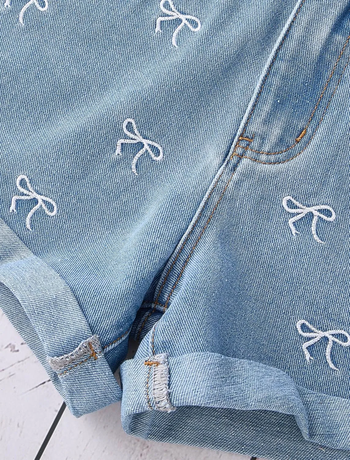 Girls Jean Shorts Ripped Raw Hem High Waist Cute Summer Y2K Distressed Denim Shorts for Teen Girls 8-14Y