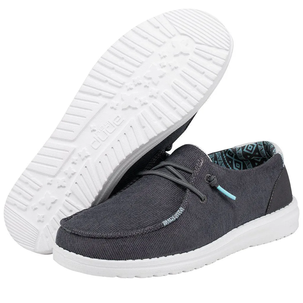 Hey Dude Women's Wendy Corduroy Carbon