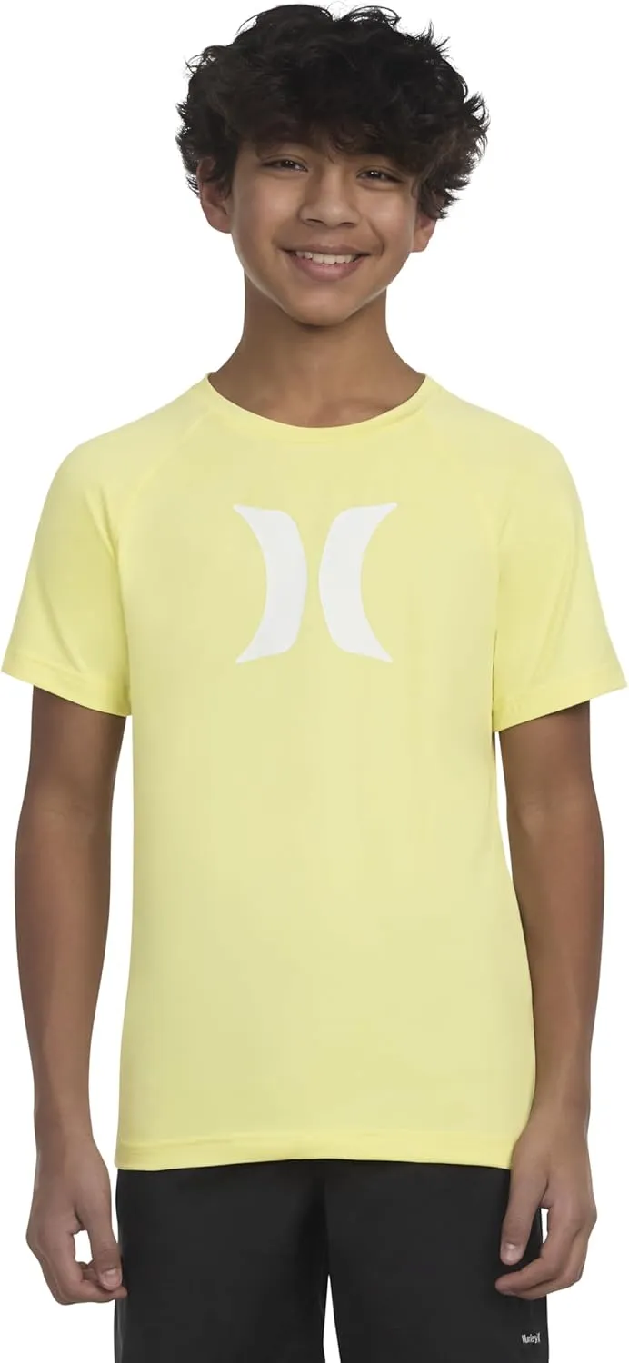 Hurley Boy's Graphic UPF 50  Rash Guard Swim Shirt