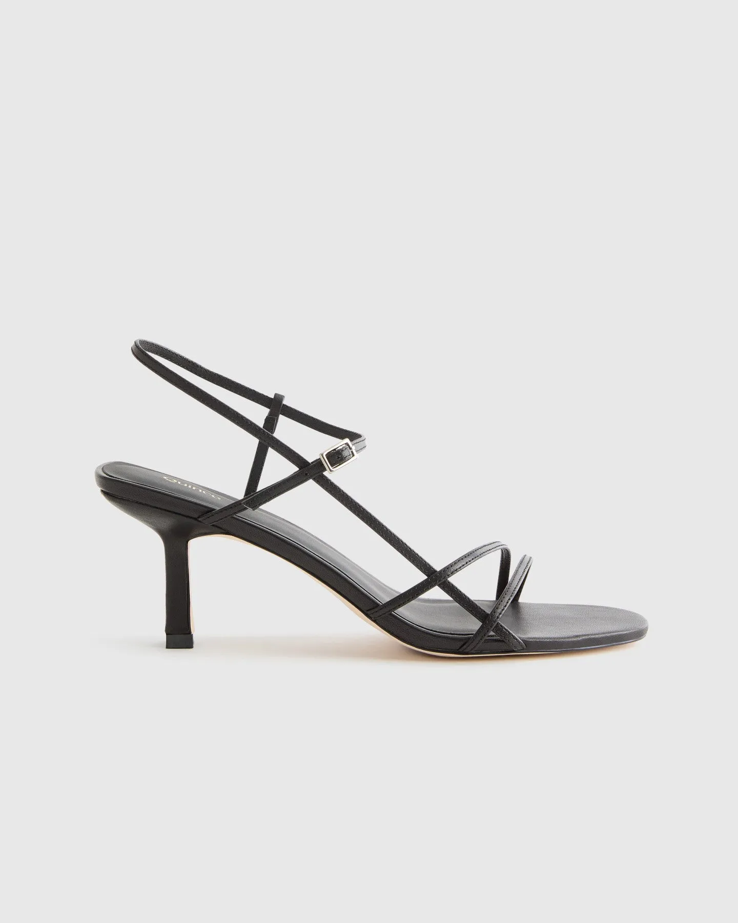 Italian Leather 70mm Strappy Heel