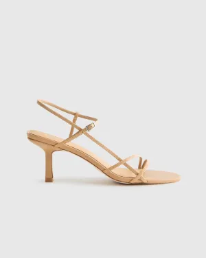 Italian Leather 70mm Strappy Heel