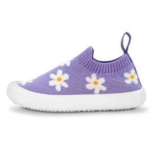 Jan & Jul Graphic Knit Shoes - Purple Daisy