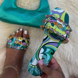 LISA-35 Green Multi Print