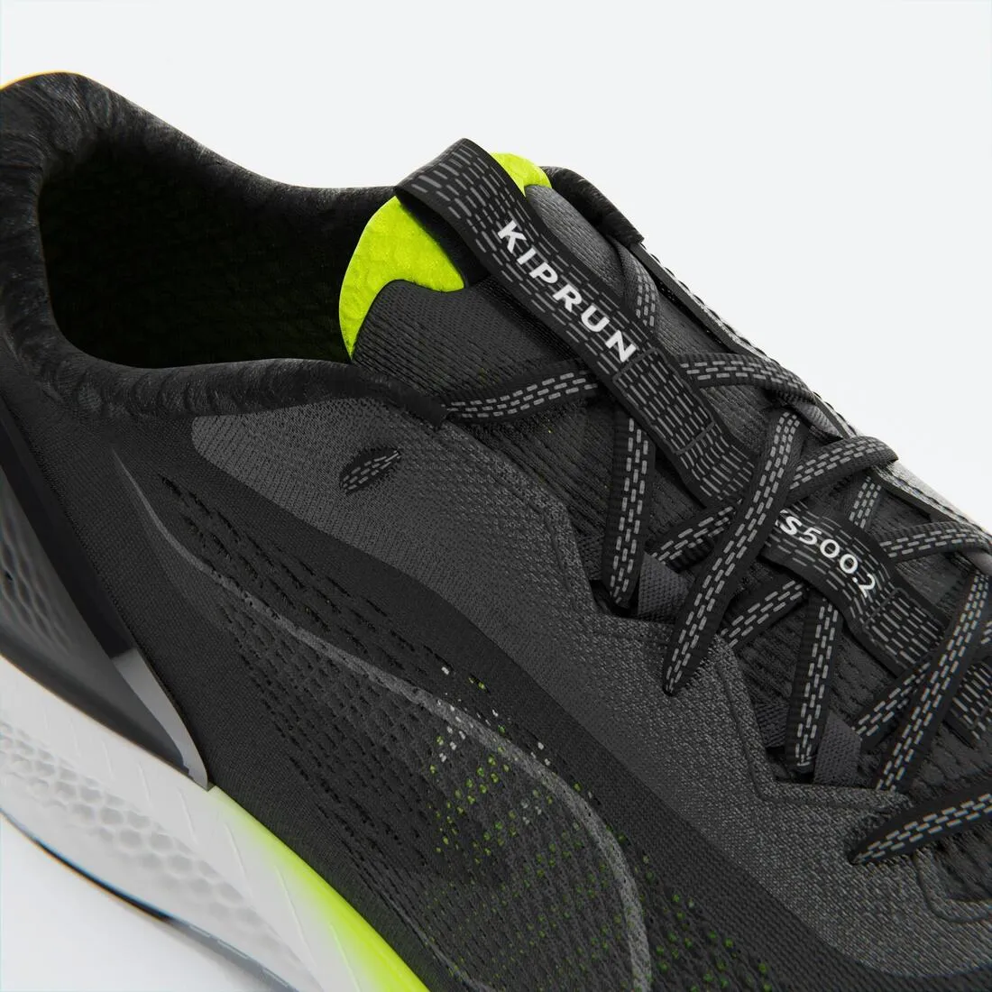 MEN'S KIPRUN KS500 2 RUNNING SHOES - BLACK/YELLOW