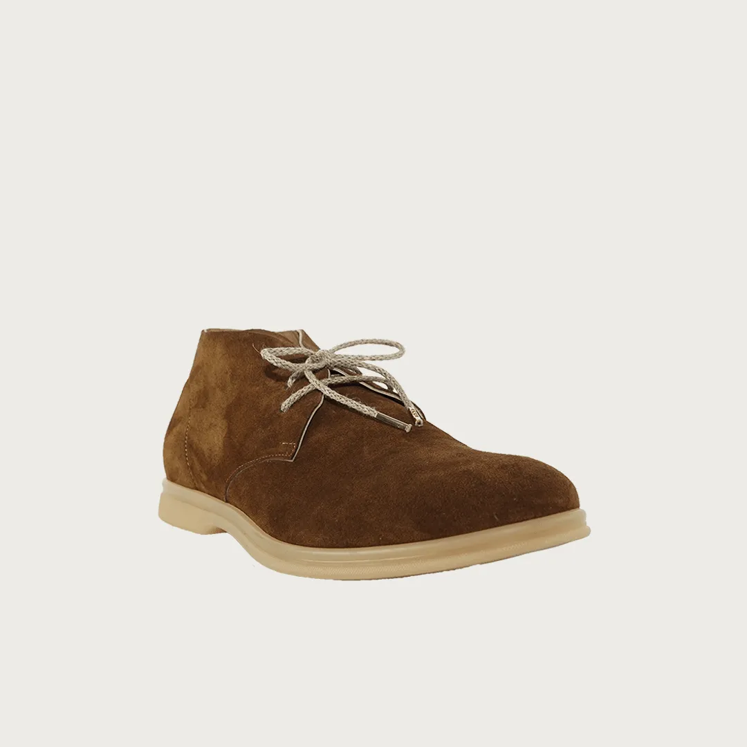 Men's Lace-up Shoes Cognac Suede
