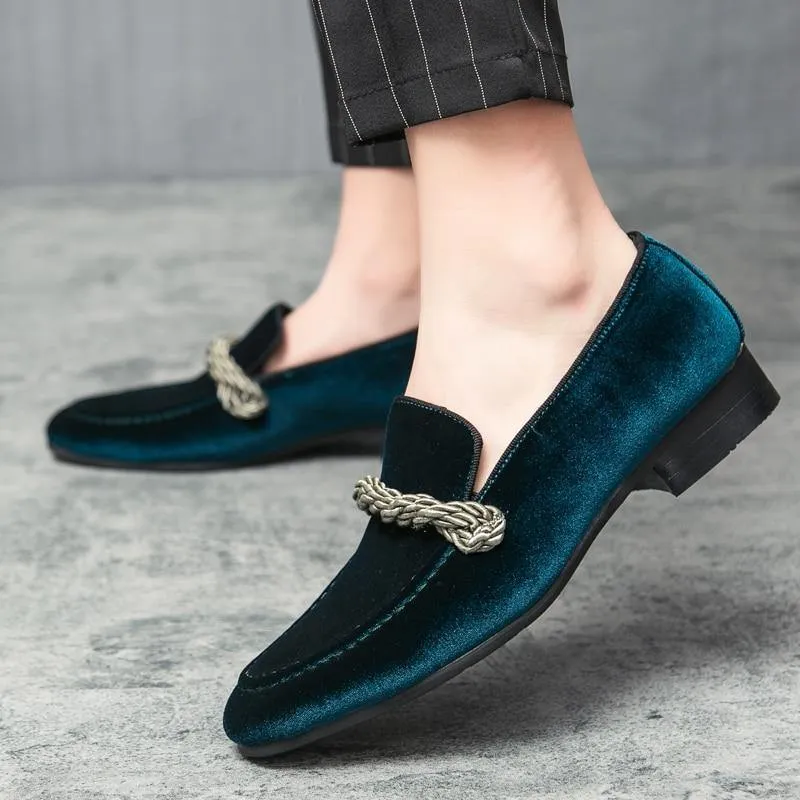 Men's Velvet Comfy Formal Loafers