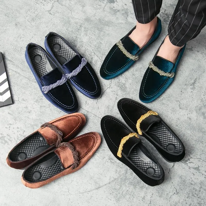 Men's Velvet Comfy Formal Loafers