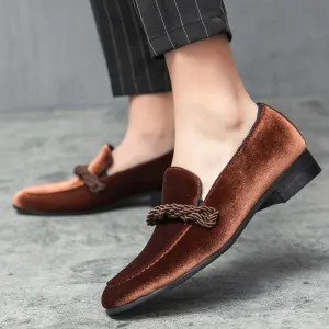Men's Velvet Comfy Formal Loafers