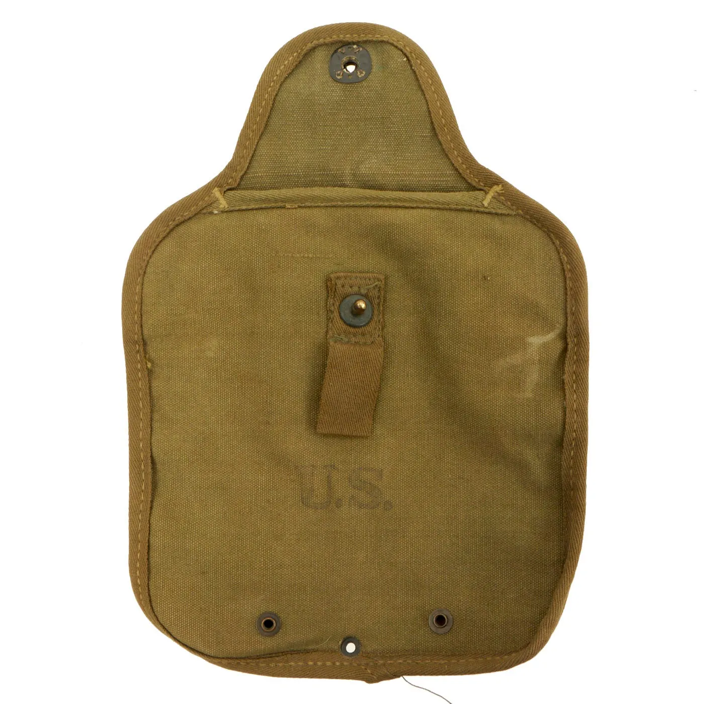 Original U.S. WWII M-1943 Experimental Collapsible 2 QT Canteen - Cover and Bladder - RARE