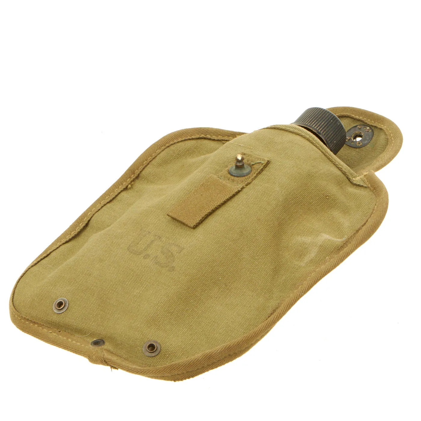 Original U.S. WWII M-1943 Experimental Collapsible 2 QT Canteen - Cover and Bladder - RARE