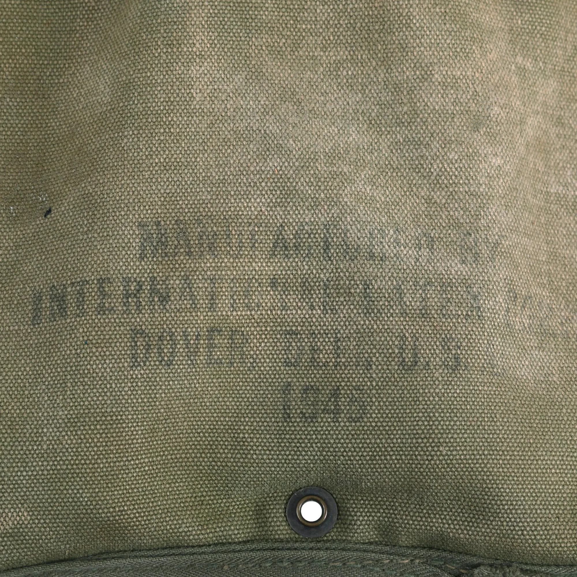 Original U.S. WWII Rare M-1943 Experimental Collapsible 2 QT Canteen With Cover and Bladder -Dated 1945