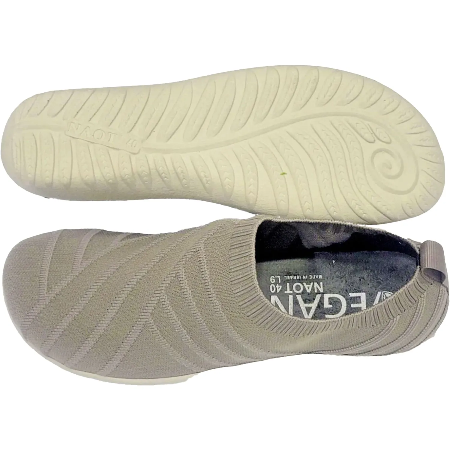 Women's Naot Okahu Taupe Stone Knit Fabric
